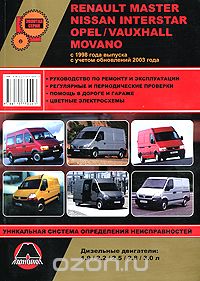 Скачать книгу "Renault Master / Nissan Interstar / Opel / Vauxhall Movano с 1998 г. выпуска с учетом обновлений 2003 года. Руководство по ремонту и эксплуатации"